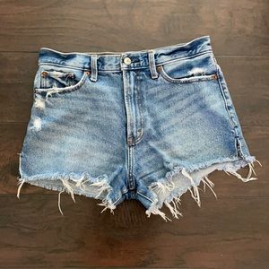 Abercrombie and Fitch denim shorts darker wash